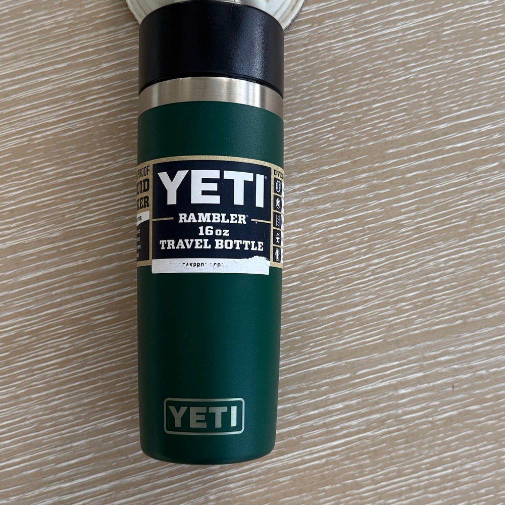 YETI Rambler 16 oz Black Forest Green Travel Cup BPA Free Bottle Hotshot Cap - Picture 15 of 15